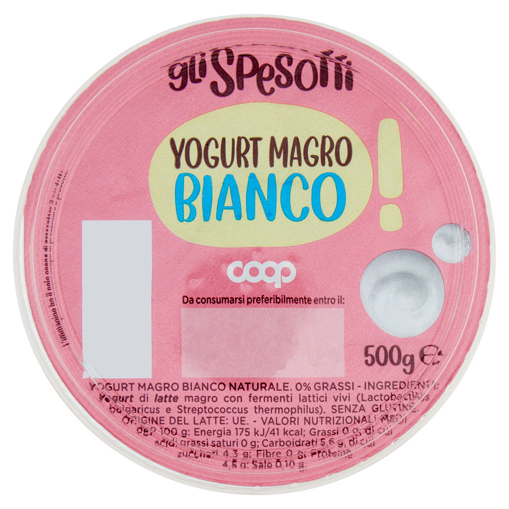YOGURT MAGRO BIANCO GLI SPESOTTI COOP G 500 - 0