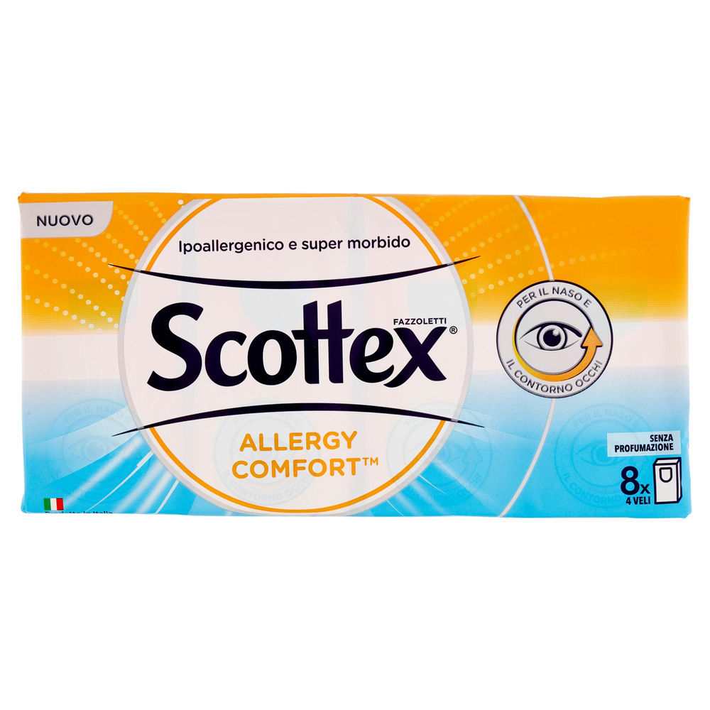 FAZZOLETTI SCOTTEX ALLERGY COMFORT 4VELI 9X PZ.8 - 1
