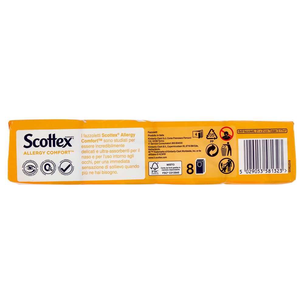 FAZZOLETTI SCOTTEX ALLERGY COMFORT 4VELI 9X PZ.8 - 6