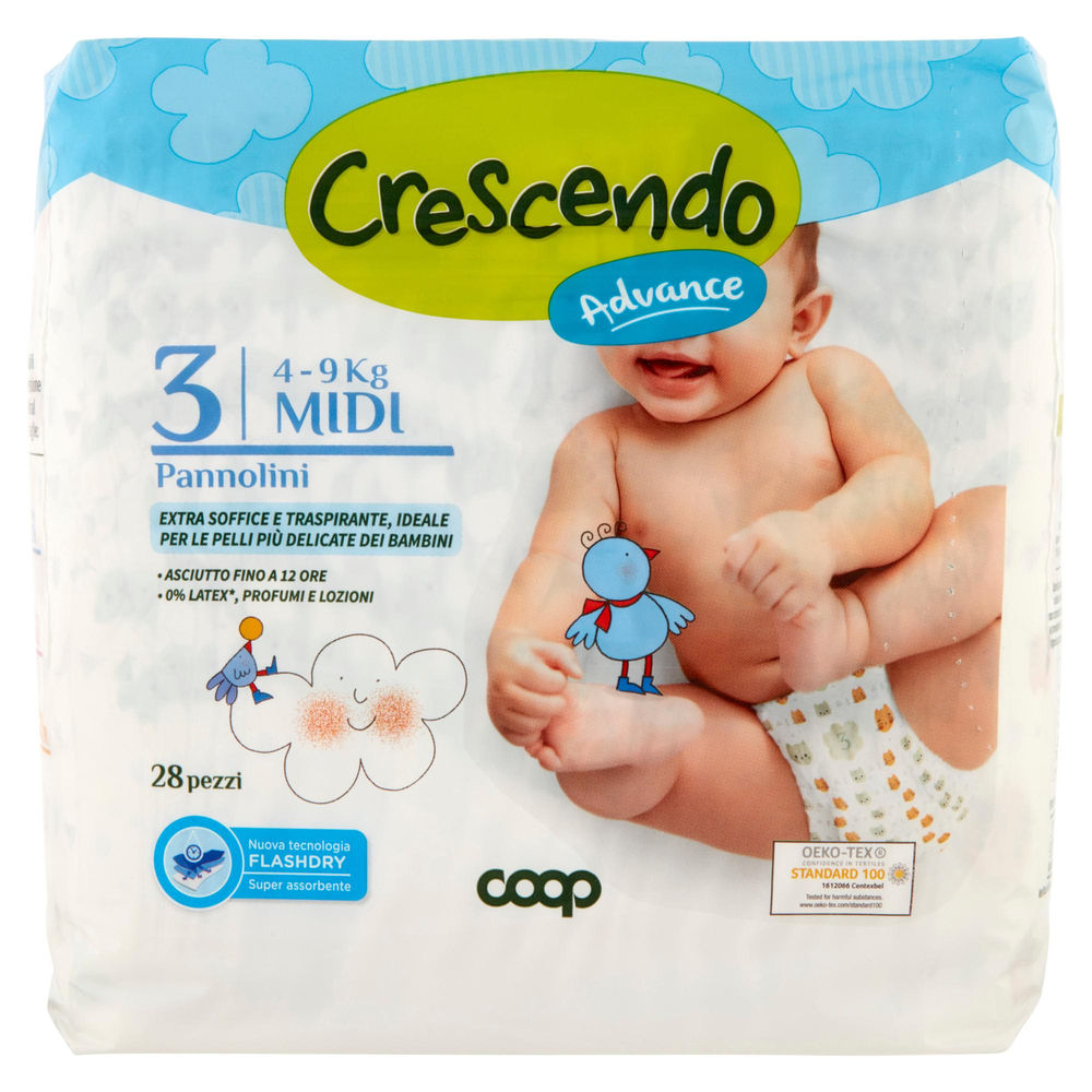 Pannolini coop crescendo advance tg 3 pz.28