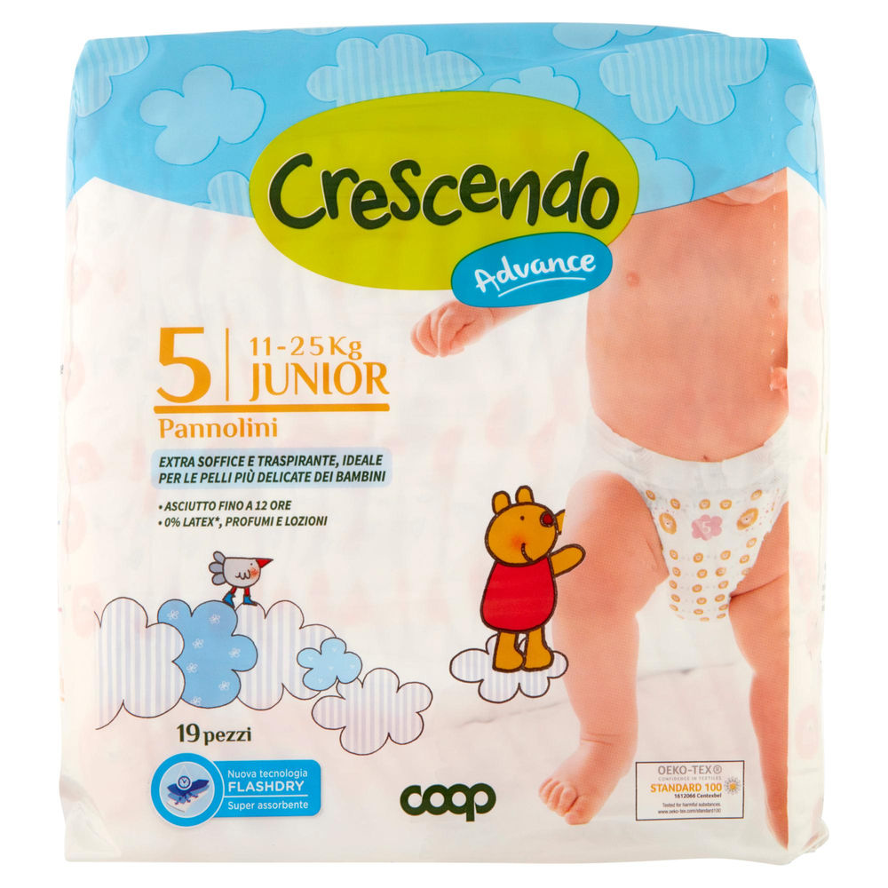 Pannolini coop crescendo advance tg 5 pz.19