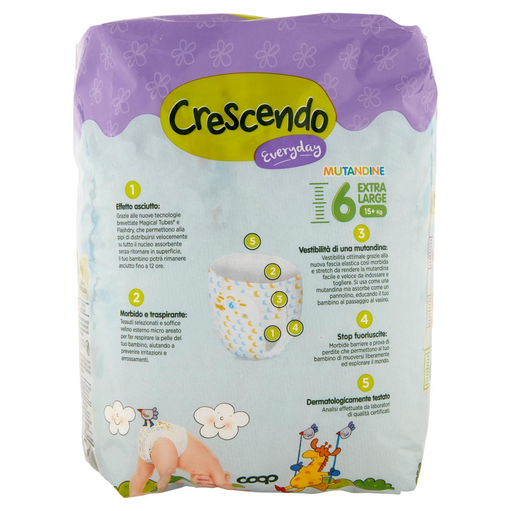 MUTANDINO COOP CRESCENDO EVERYDAY TG.6 PZ.16 - 1