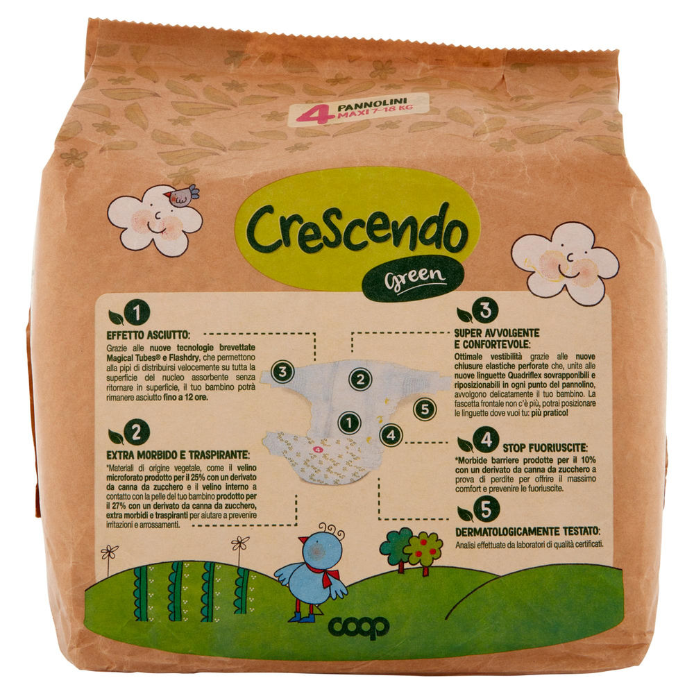 PANNOLINI COOP CRESCENDO GREEN TG 4 PZ.23 - 1