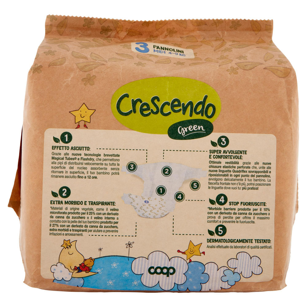 PANNOLINI COOP CRESCENDO GREEN TG 3 PZ.25 - 1