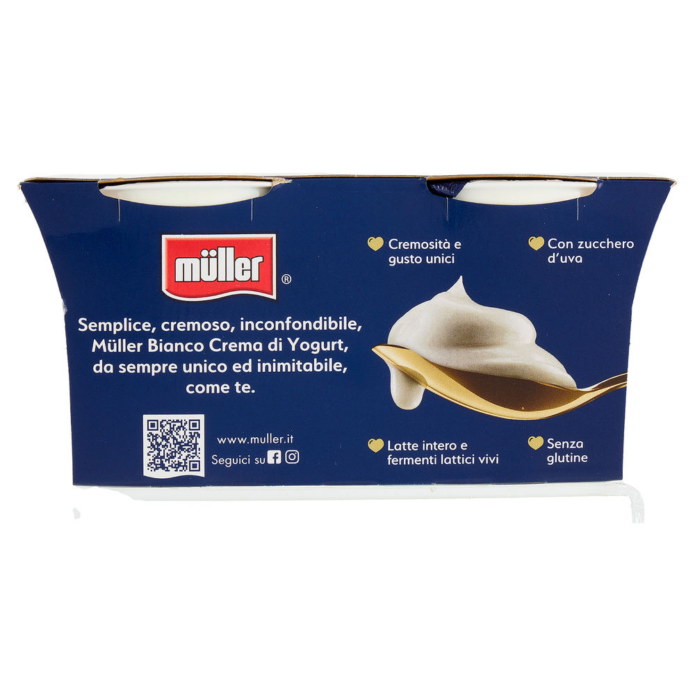 CREMA DI YOGURT BIANCO INTERO MULLER 2X125G - 1