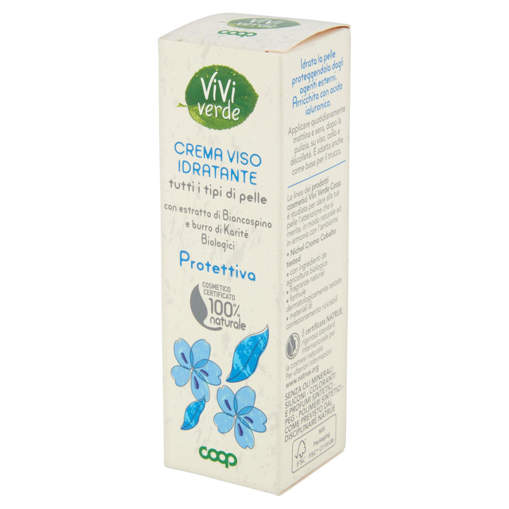 CREMA VISO IDRATANTE PROTETTIVA VIVI VERDE COOP ML 50 - 2