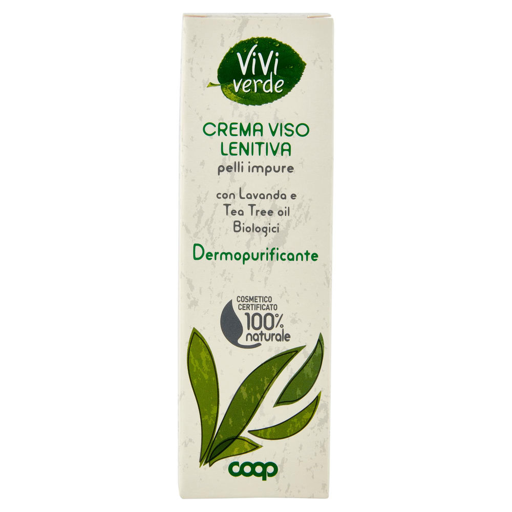 CREMA VISO LENITIVA DERMOPURIFICANTE VIVI VERDE COOP ML 50 - 0