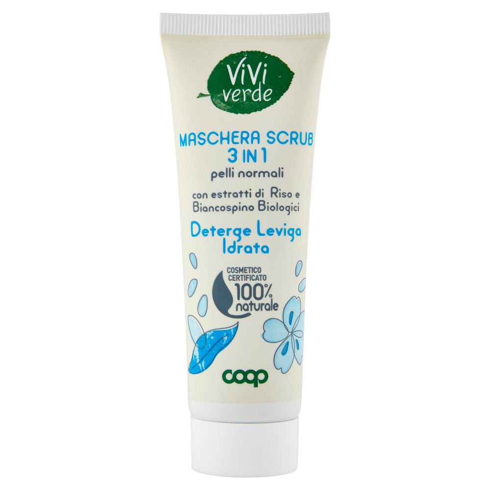 MASCHERA SCRUB 3 IN 1 VIVI VERDE COOP ML 50 - 0