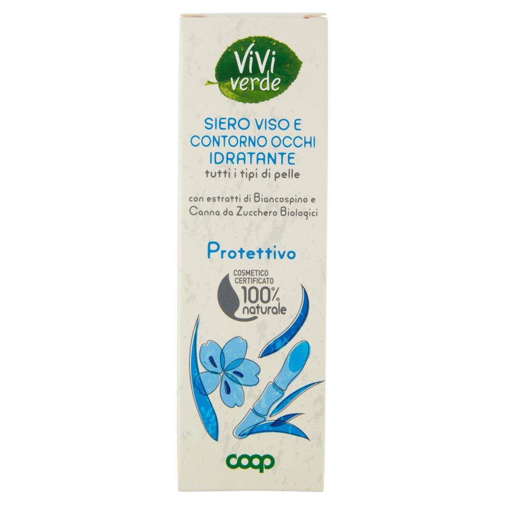 SIERO VISO E CONTORNO OCCHI IDRATANTE PROTETTIVO VIVI VERDE COOP ML 40 - 0