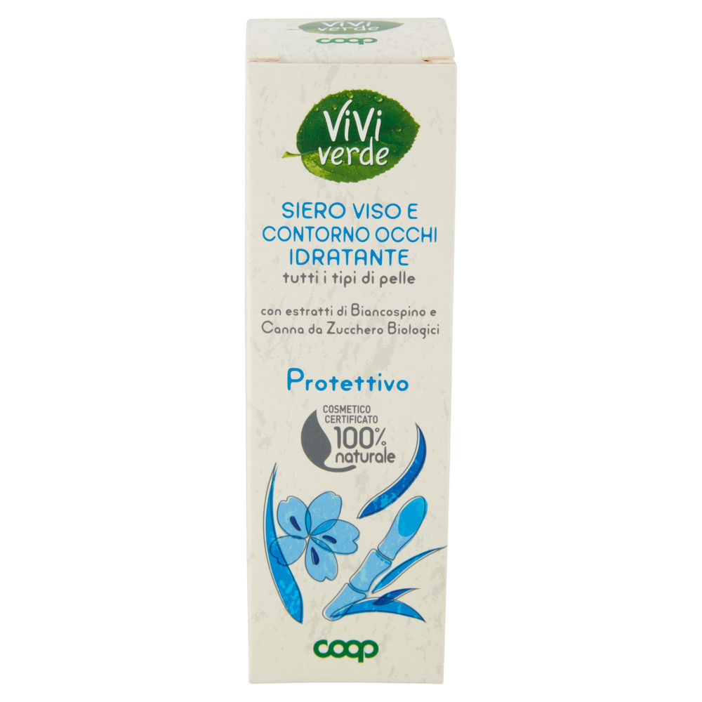 SIERO VISO E CONTORNO OCCHI IDRATANTE PROTETTIVO VIVI VERDE COOP ML 40 - 6