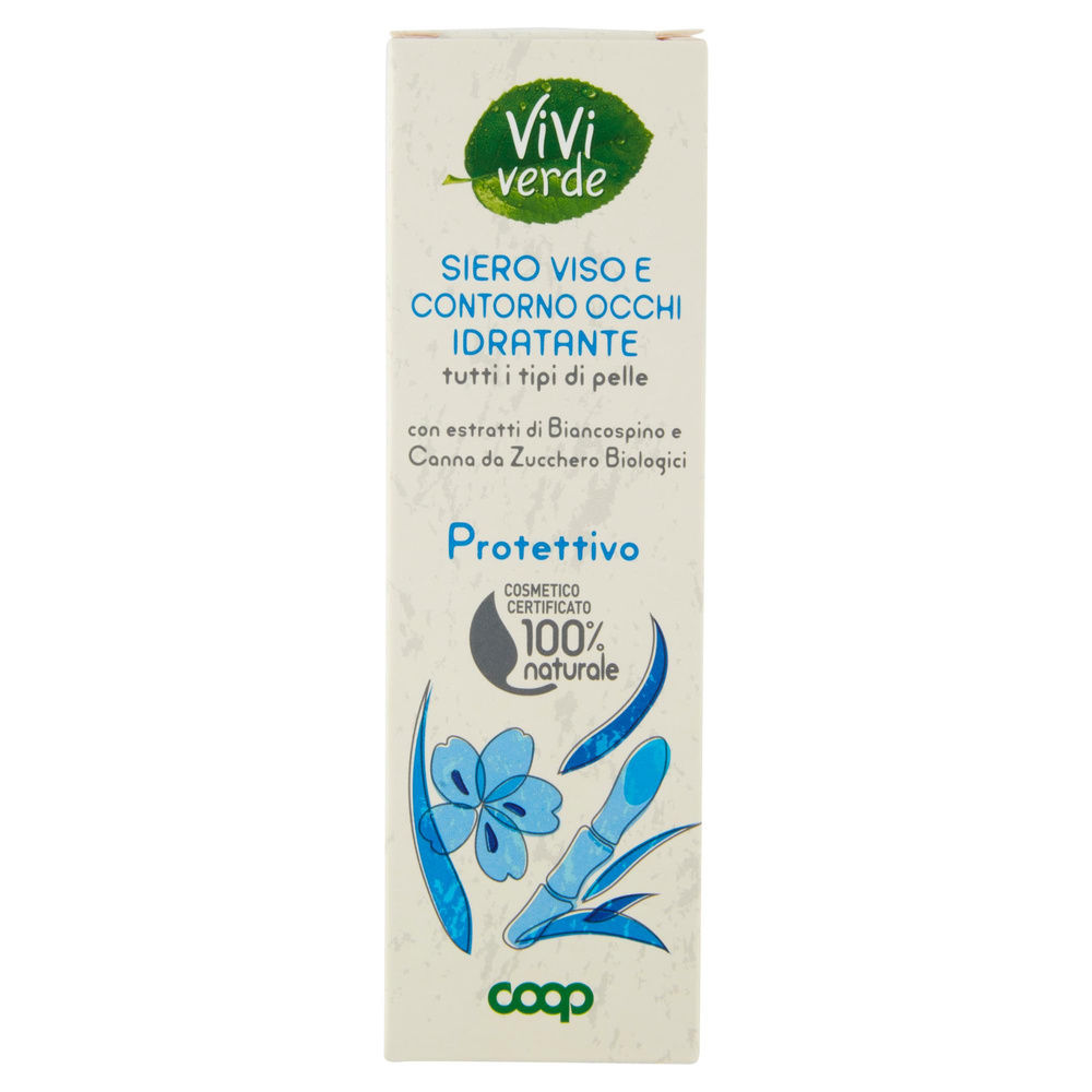 SIERO VISO E CONTORNO OCCHI IDRATANTE PROTETTIVO VIVI VERDE COOP ML 40 - 8