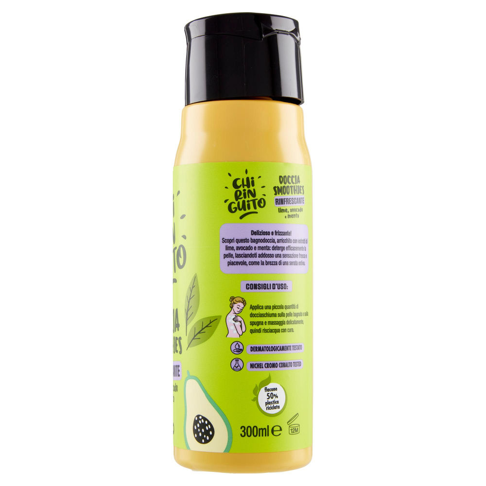 DOCCIA SMOOTHIES RINFRESCANTE LIME, AVOCADO E MENTA CHIRINGUITO COOP ML 300 - 7