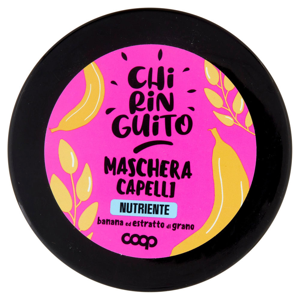 MASCHERA CAPELLI NUTRIENTE BANANA ED ESTRATTO DI GRANO CHIRINGUITO COOP ML 350 - 5