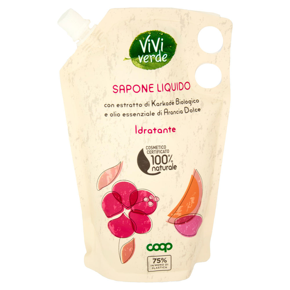 RICARICA SAPONE LIQUIDO IDRATANTE VIVI VERDE COOP ML 600 - 16