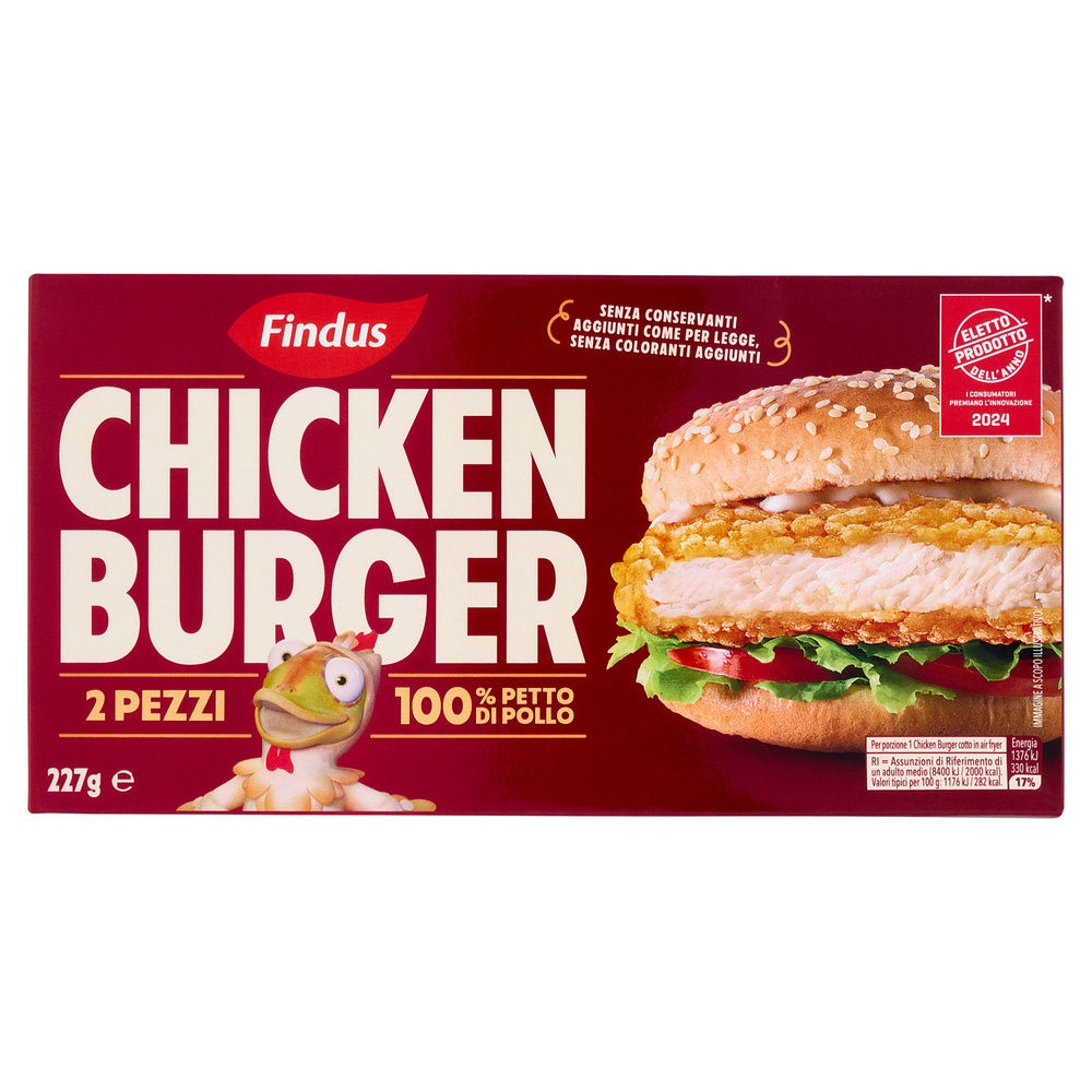 Chicken burger findus g 227