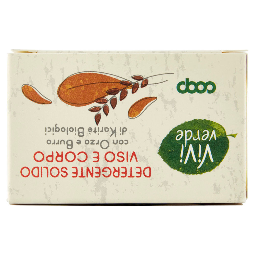 DETERGENTE SOLIDO VISO/CORPO ORZO BURRO KARITE' BIOLOGICI VIVI VERDE COOP G 60 - 4
