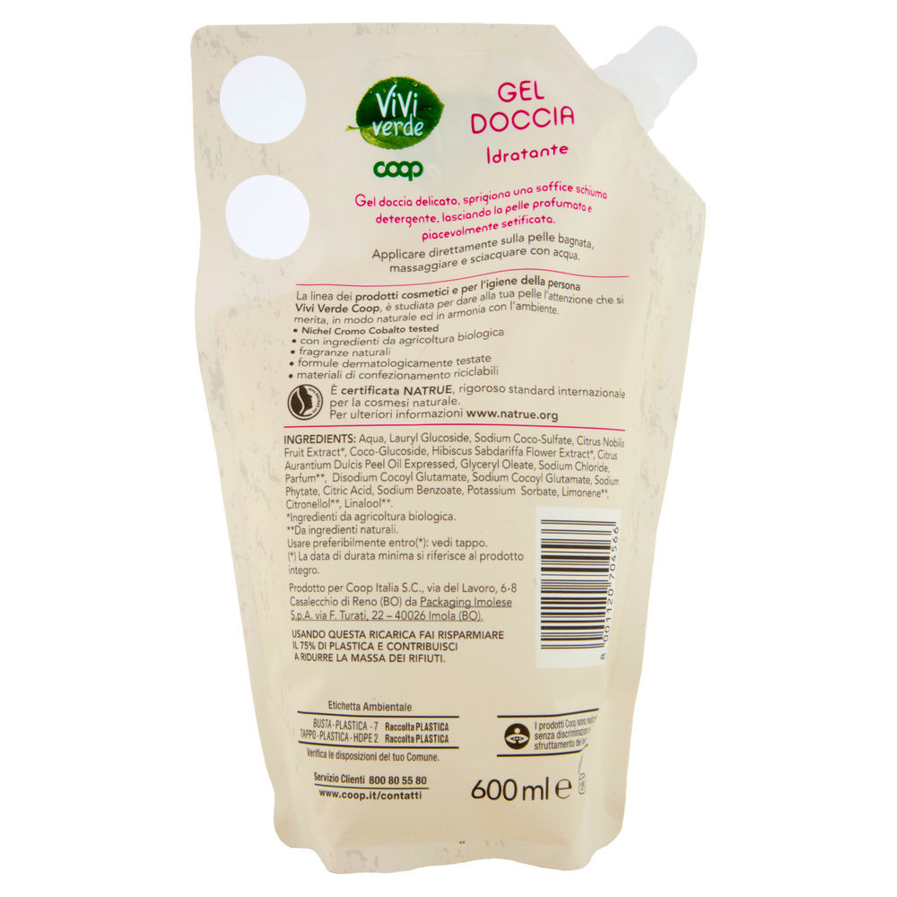 RICARICA GEL DOCCIA IDRATANTE VIVI VERDE COOP ML 600 - 14