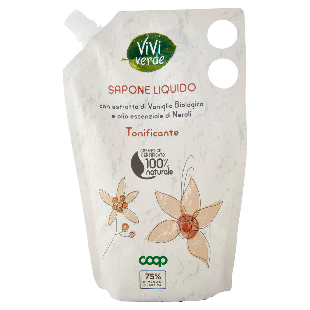 RICARICA SAPONE LIQUIDO TONIFICANTE VIVI VERDE COOP ML 600 - 9