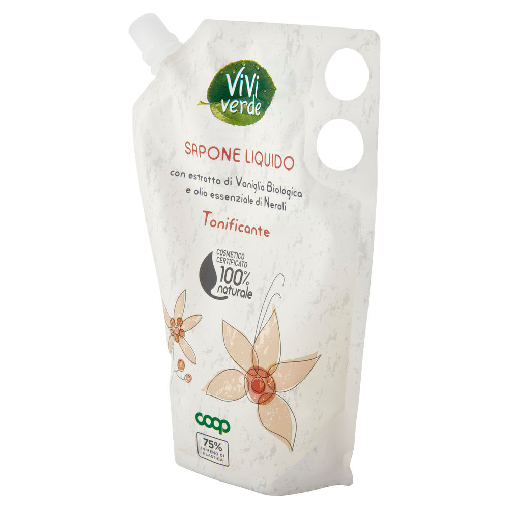 RICARICA SAPONE LIQUIDO TONIFICANTE VIVI VERDE COOP ML 600 - 4