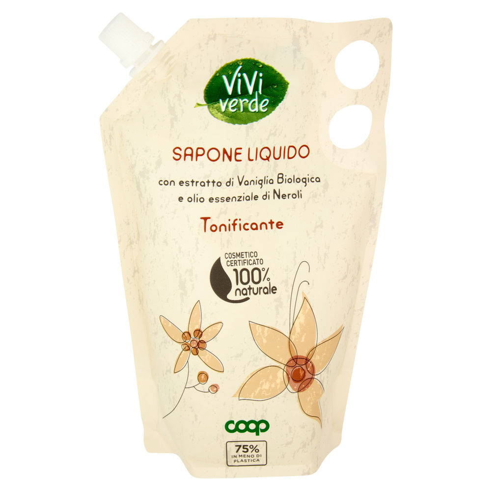 RICARICA SAPONE LIQUIDO TONIFICANTE VIVI VERDE COOP ML 600 - 11