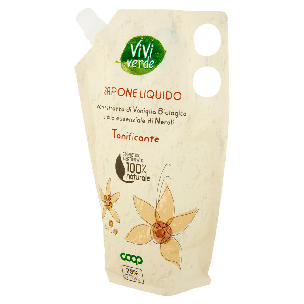 RICARICA SAPONE LIQUIDO TONIFICANTE VIVI VERDE COOP ML 600 - 12
