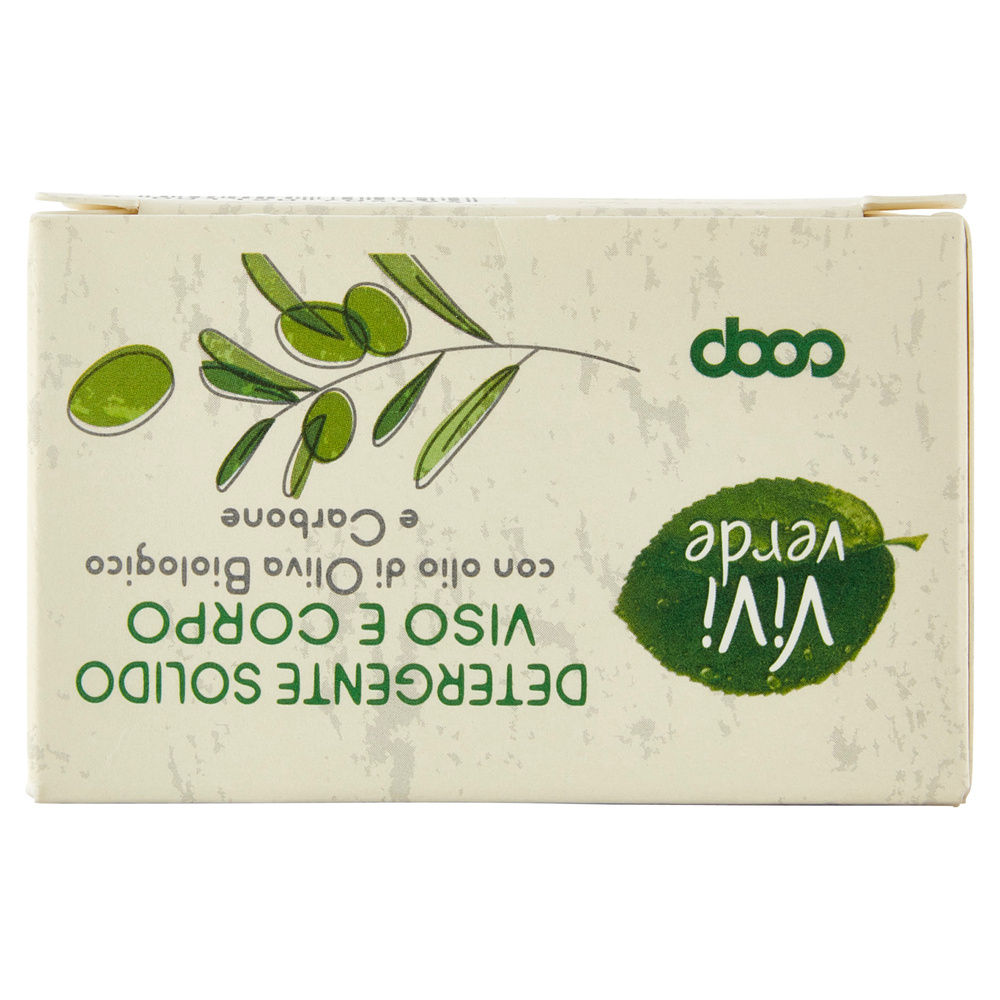 DETERGENTE SOLIDO VISO E CORPO OLIO DI OLIVA BIO CARBONE VIVIVERDE COOP G 60 - 4