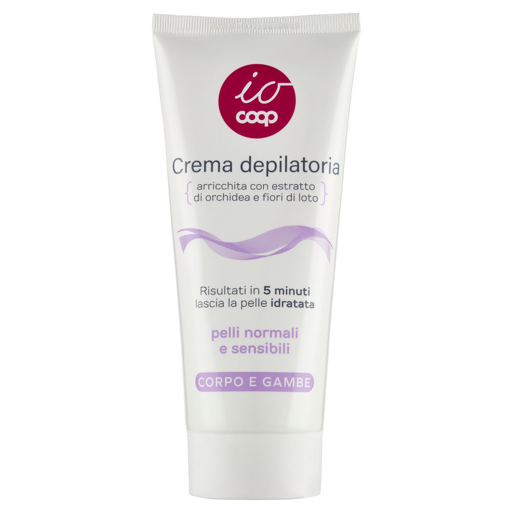 Crema depilatoria corpo e gambe pelli normali e sensibili io coop ml 200