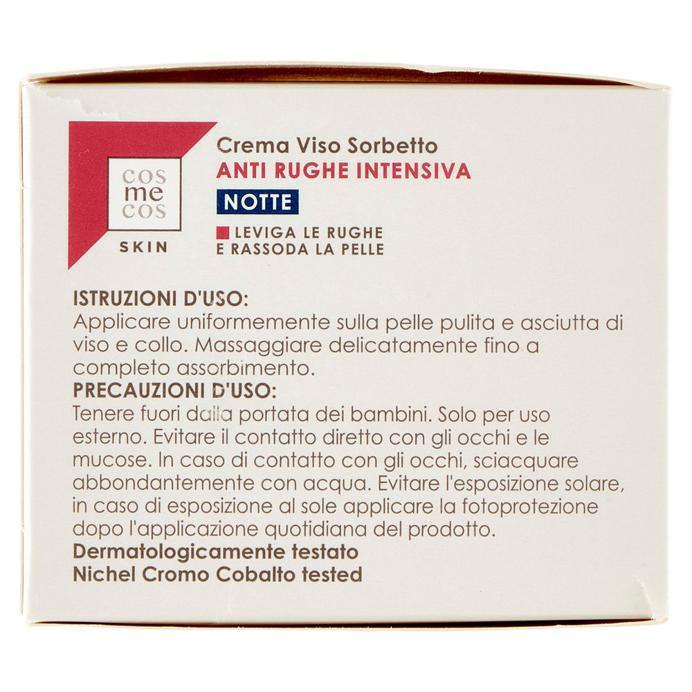 CREMA VISO SORBETTO ANTI RUGHE INTENSIVA NOTTE COSMECOS SKIN COOP ML 50 - 3