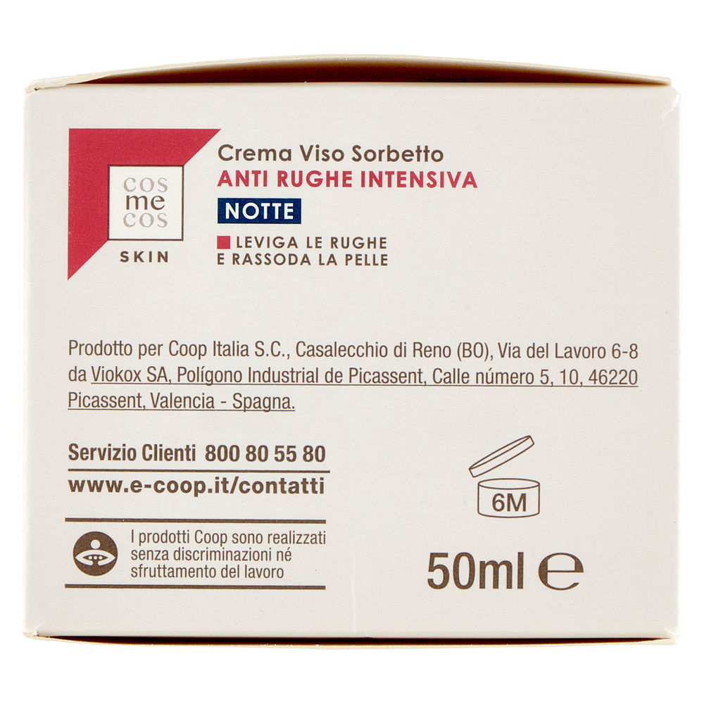 CREMA VISO SORBETTO ANTI RUGHE INTENSIVA NOTTE COSMECOS SKIN COOP ML 50 - 4