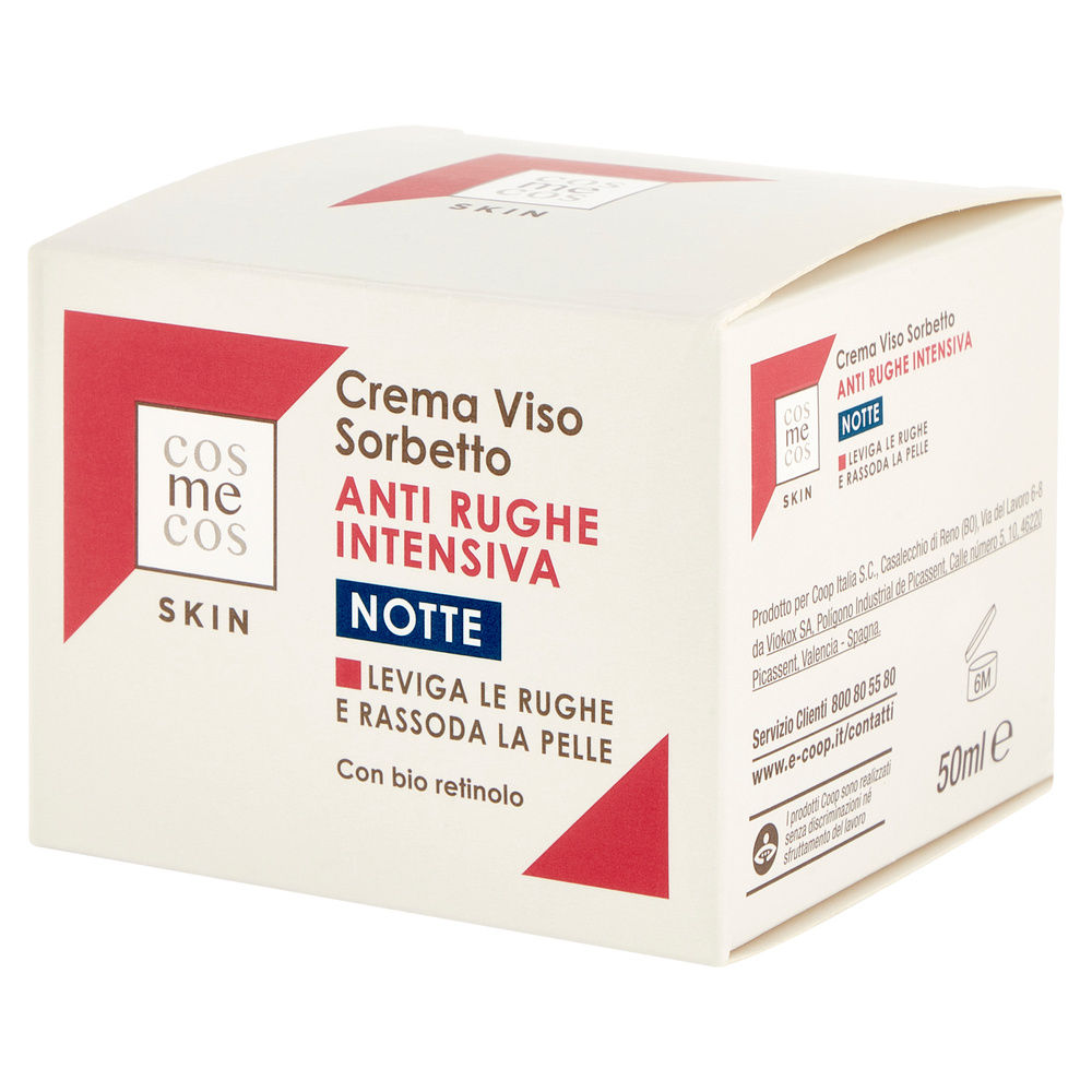 CREMA VISO SORBETTO ANTI RUGHE INTENSIVA NOTTE COSMECOS SKIN COOP ML 50 - 5