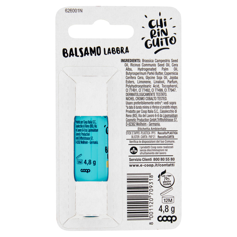 BALSAMO LABBRA NUDE AROMA DI VANIGLIA CHIRINGUITO COOP G 4,8 PZ.1 - 1