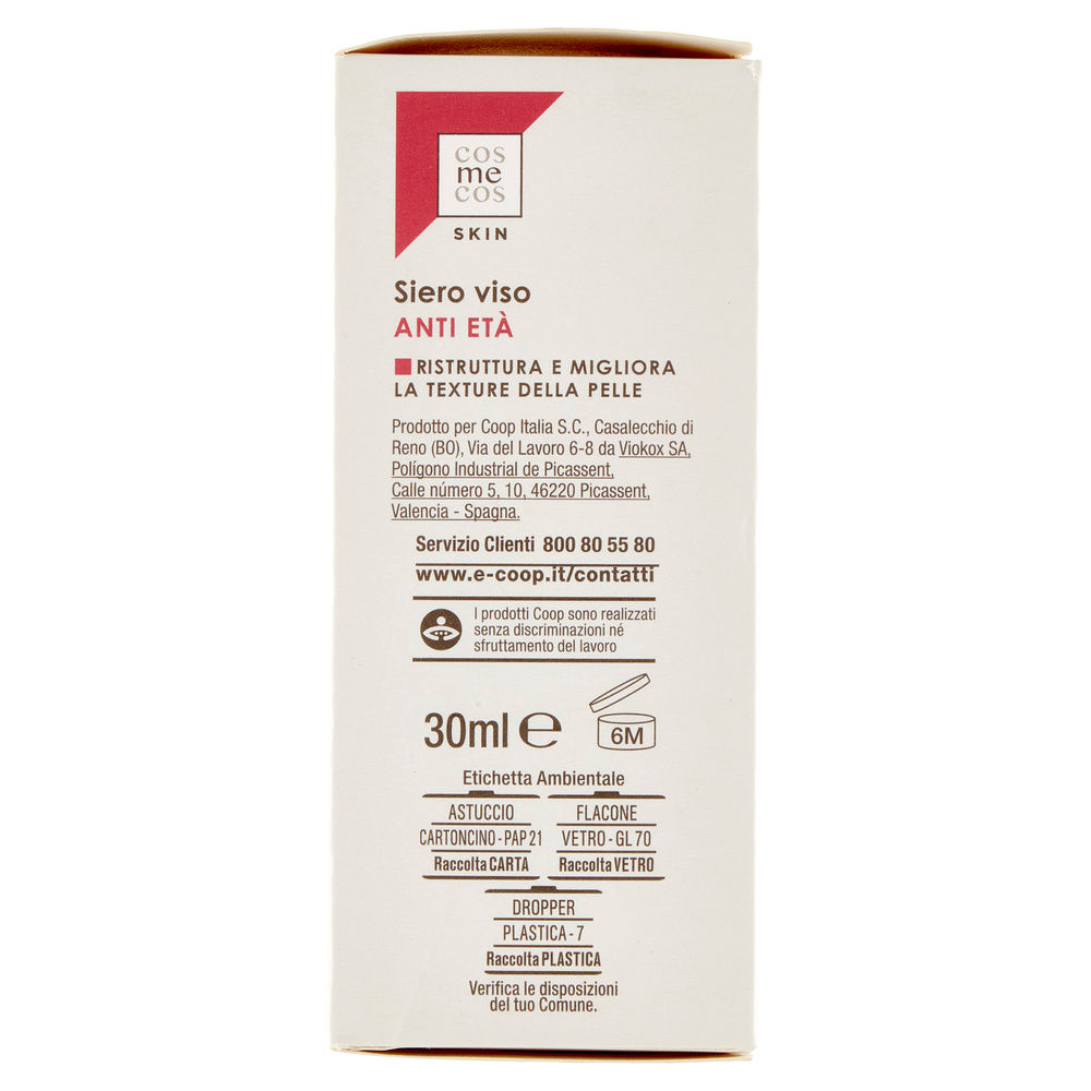 SIERO VISO ANTI ETA' COSMECOS SKIN COOP ML 30 - 4