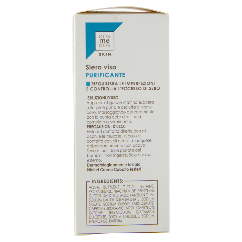 SIERO VISO PURIFICANTE COSMECOS SKIN COOP ML 30 - 5