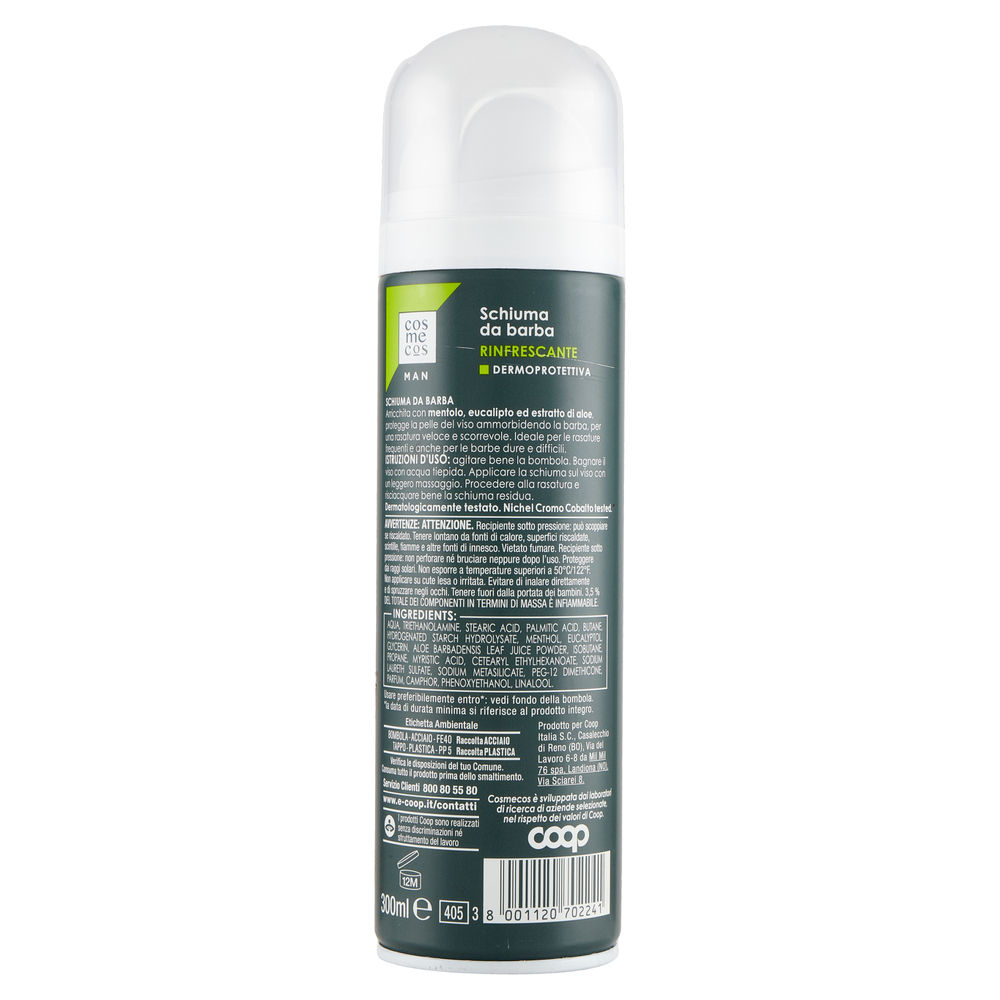 SCHIUMA DA BARBA RINFRESCANTE COSMECOS MAN COOP ML 300 - 1