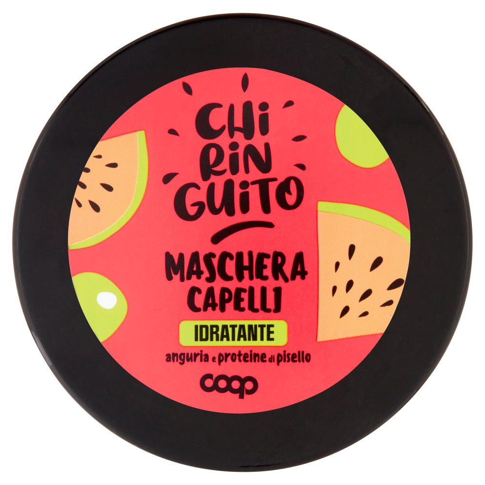 MASCHERA CAPELLI IDRATANTE ANGURIA E PROTEINE DI PISELLO CHIRINGUITO COOP ML 350 - 0