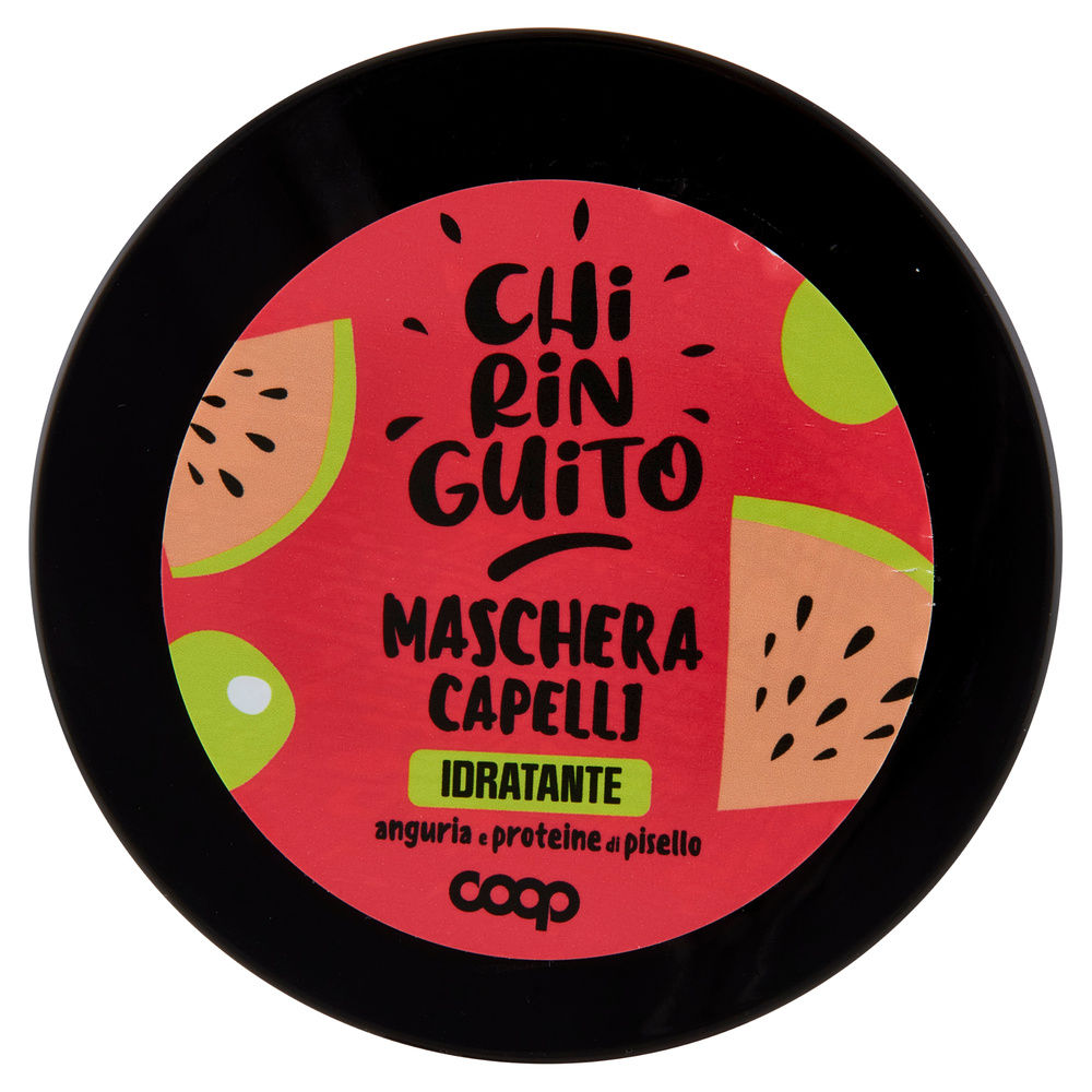 MASCHERA CAPELLI IDRATANTE ANGURIA E PROTEINE DI PISELLO CHIRINGUITO COOP ML 350 - 10