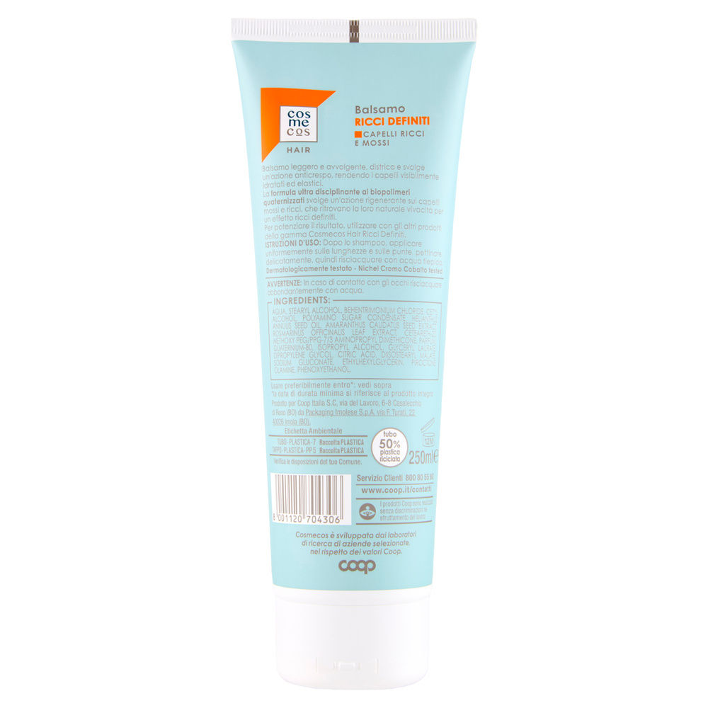 BALSAMO RICCI DEFINITI COSMECOS HAIR COOP ML 250 - 13