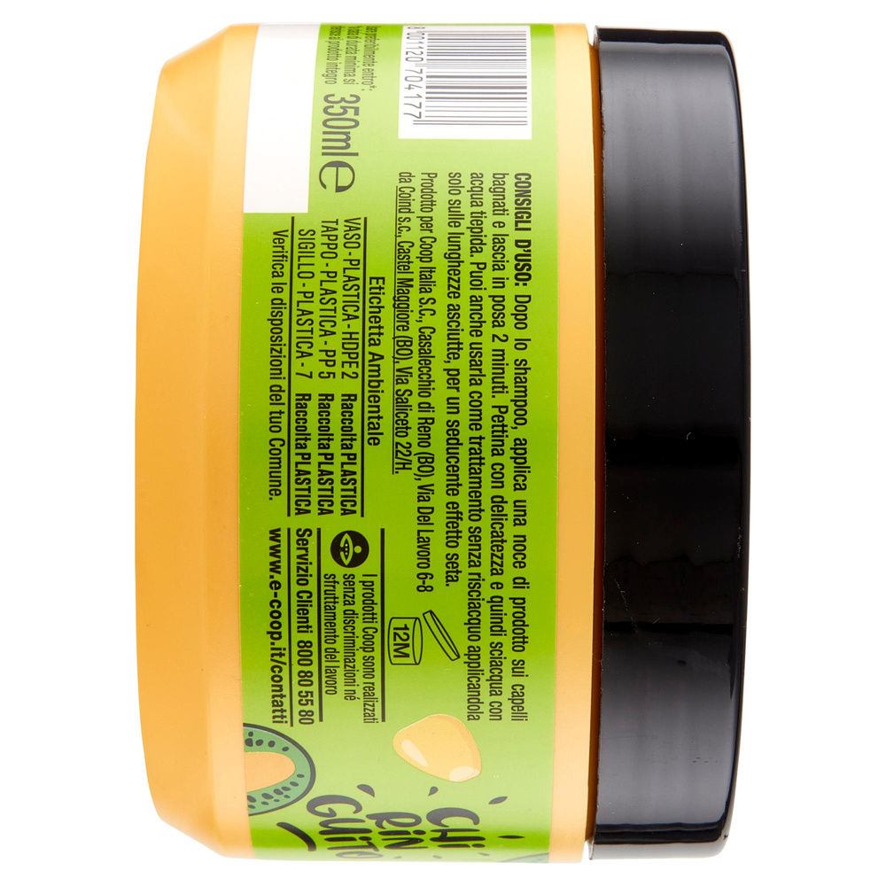 MASCHERA CAPELLI DISTRICANTE KIWI E AMIDO DI MAIS CHIRINGUITO COOP ML 350 - 4