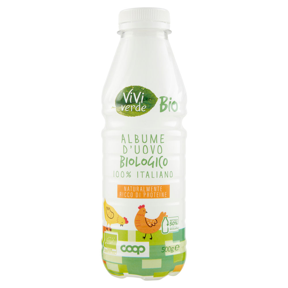 Albume bio vivi verde coop bottiglia g 500