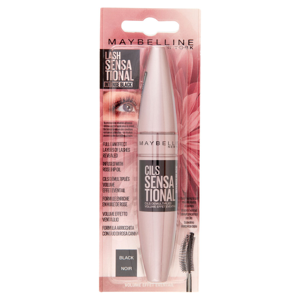 MASCARA MAYBELLINE CIGLIA SENSAZIOANLI INTENSE BLACK BL PZ.1 - 0