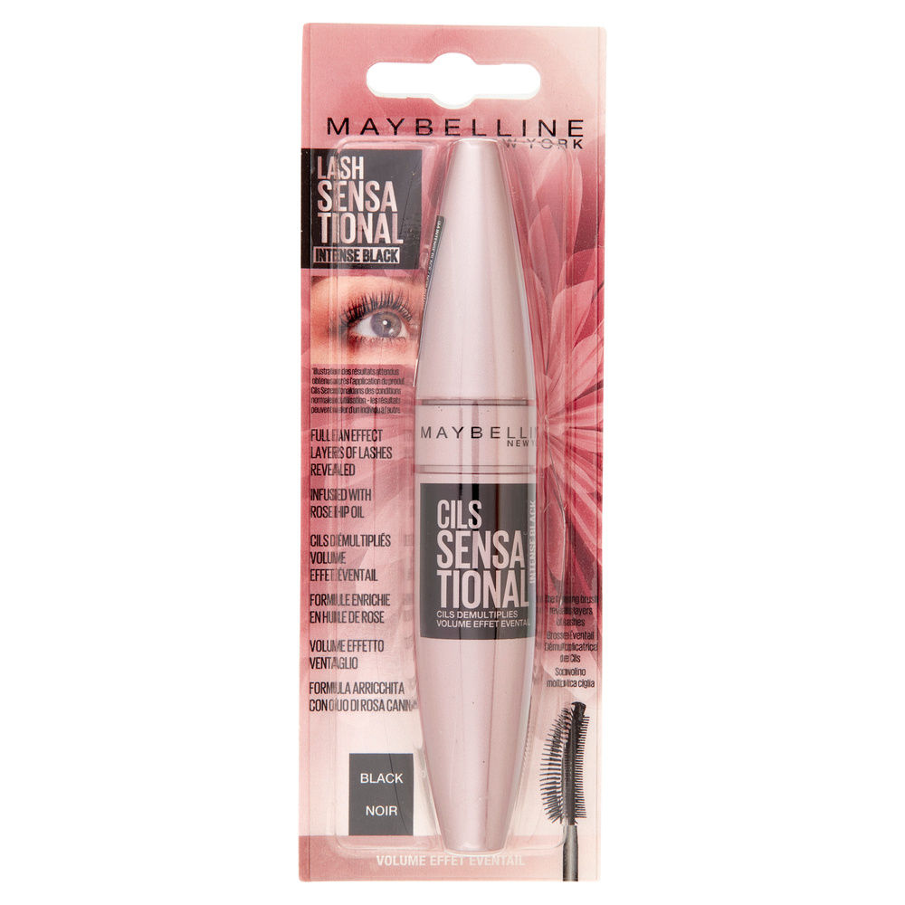 MASCARA MAYBELLINE CIGLIA SENSAZIOANLI INTENSE BLACK BL PZ.1 - 5
