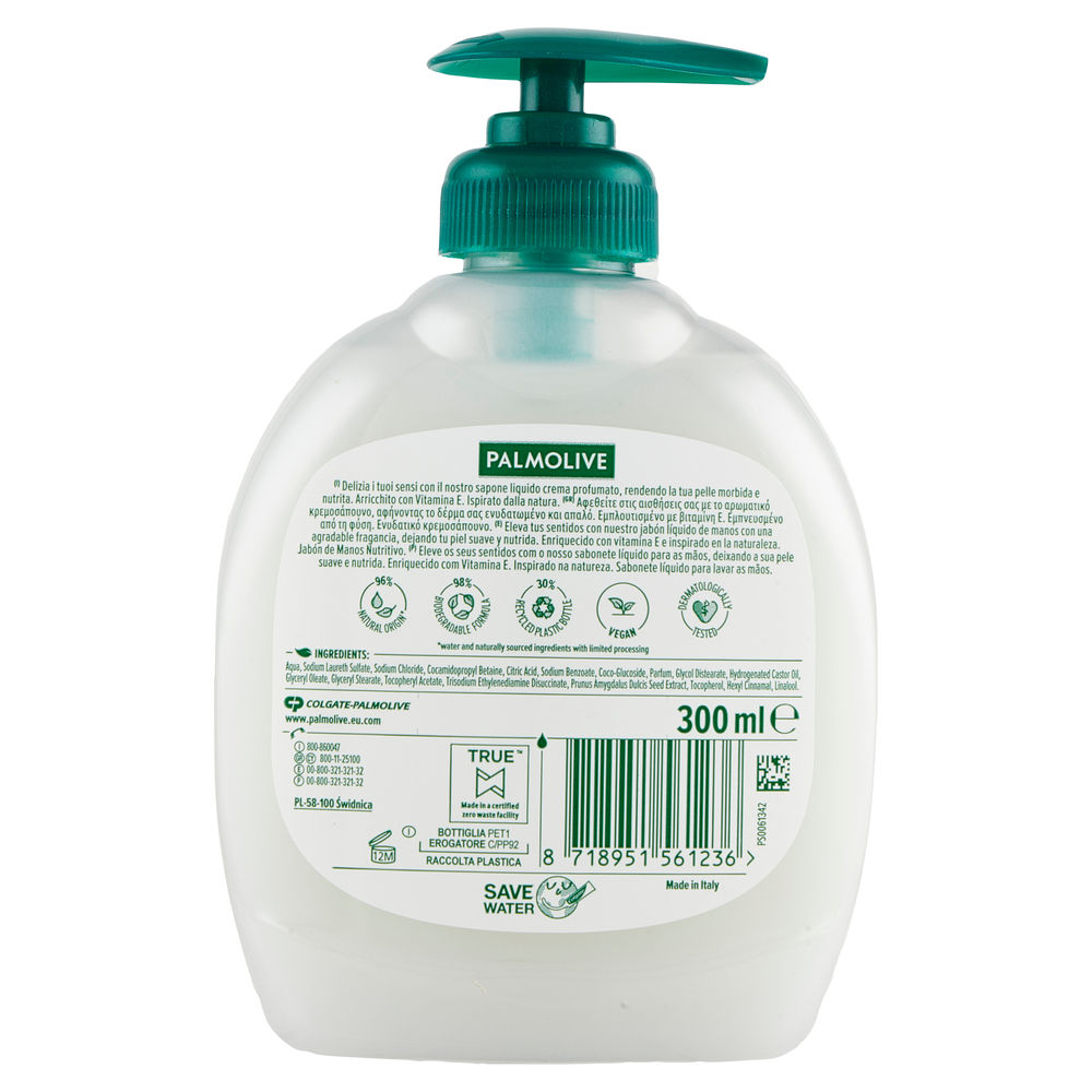 SAPONE LIQUIDO PALMOLIVE MANDORLA IDRATANTE ML 300 - 1