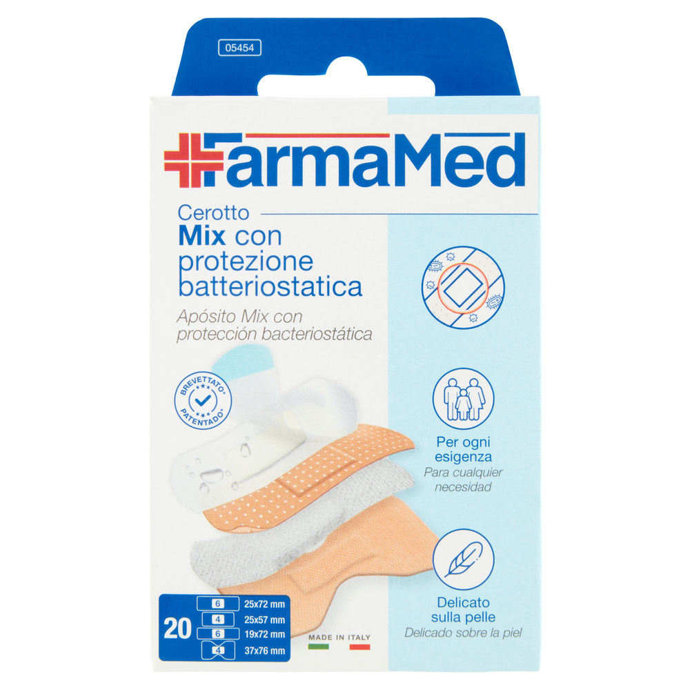 CEROTTI MIX CON PROTEZIONE BATTERIOSTATICA 4FORMATI FARMAMED PZ.20 - 0