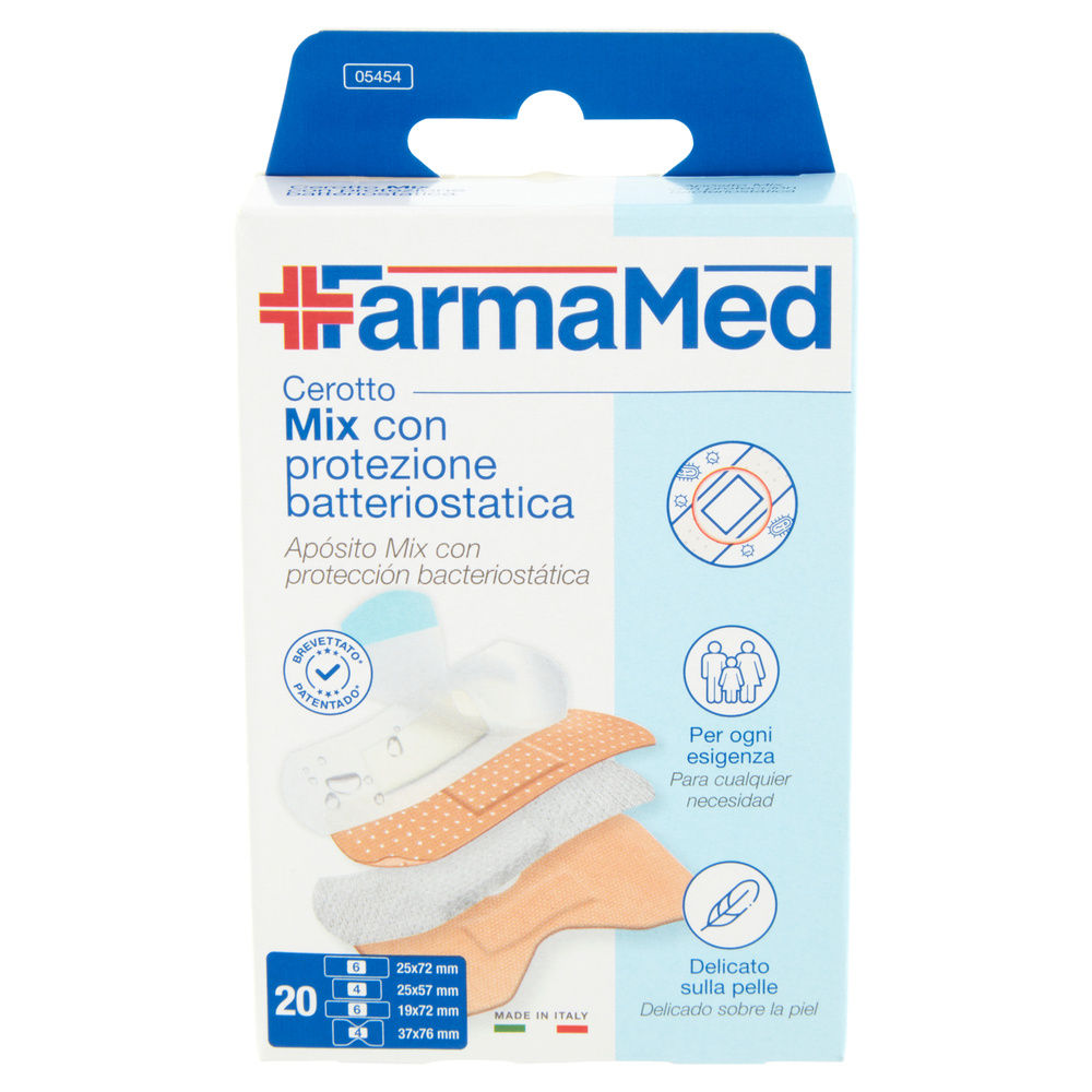 CEROTTI MIX CON PROTEZIONE BATTERIOSTATICA 4FORMATI FARMAMED PZ.20 - 2