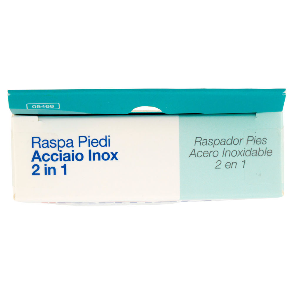 RASPA PER PIEDI ACCIAIO INOX 2IN1 FARMAMED PZ.1 - 3