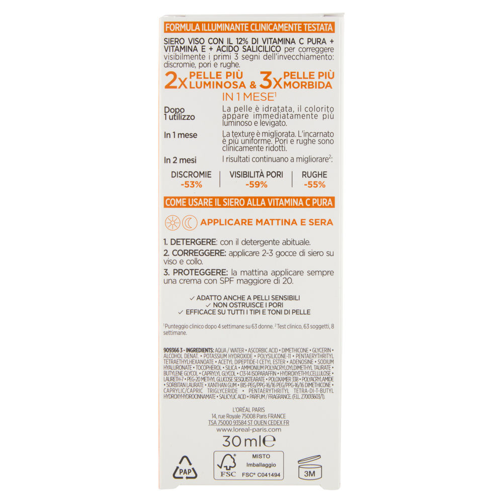 SIERO VISO L'OREAL REVITALIFT CLINICAL VITAMIN C ML 30 - 1
