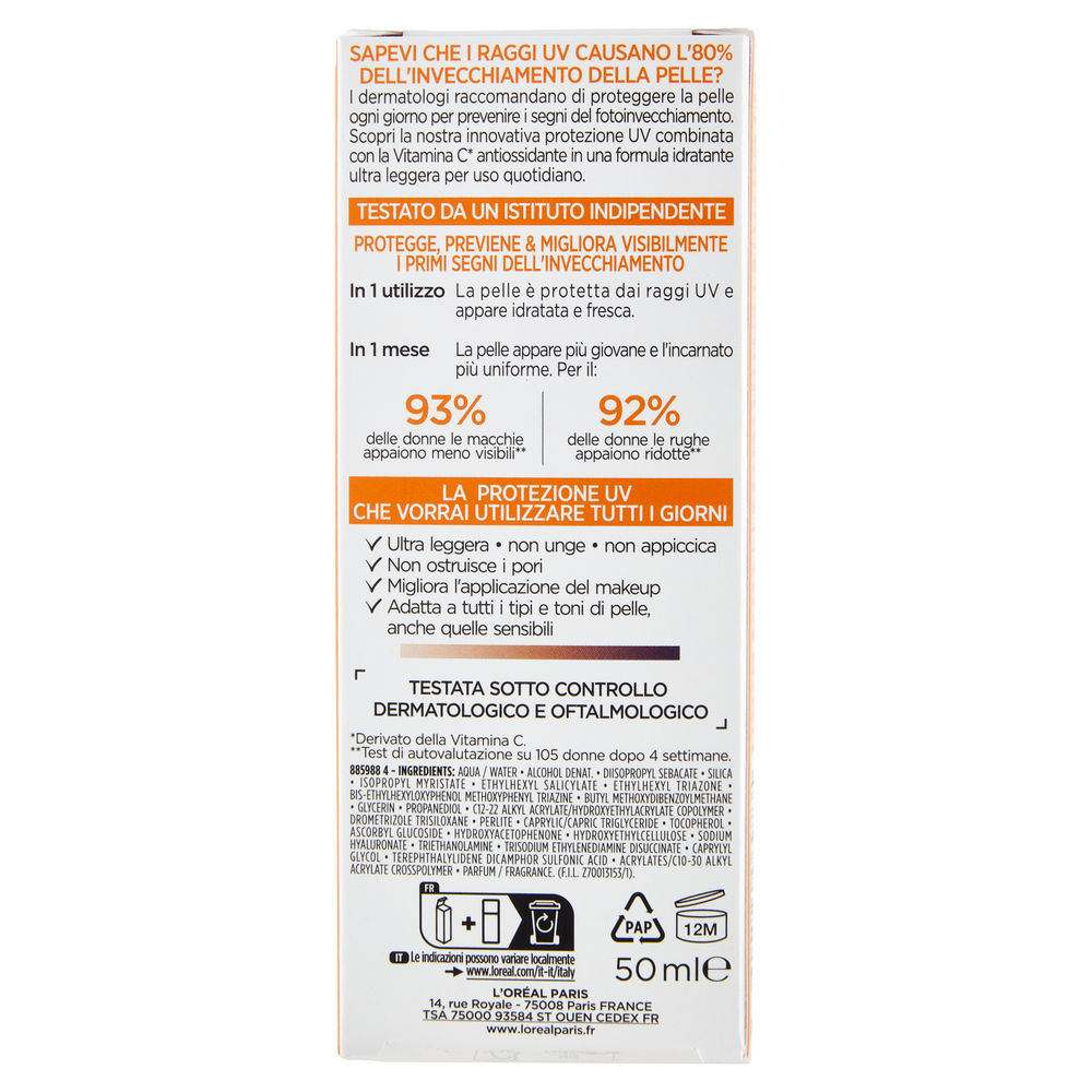 CREMA VISO L'OREAL REVITALIFT CLINICAL VITAMIN C SPF50 ML 50 - 1