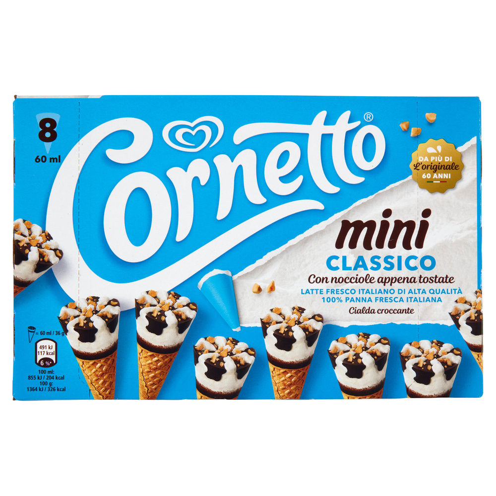 CORNETTO MINI CLASSICO ALGIDA SCATOLA PZ.8 G 288 - 3