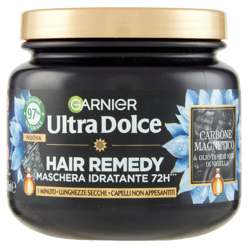 MASCHERA PER CAPELLI ULTRADOLCE GARNIER IDRATANTE AL CARBONE ML 340 - 3