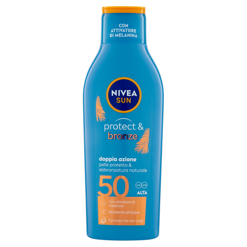LATTE SOLARE NIVEA SUN PROTECT & BRONZE FP50 ML 200 - 0
